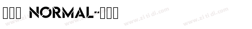 金畫字 Normal字体转换